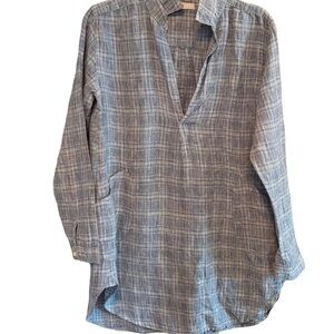CP Shades Gray Plaid Mini Dress/tunic size medium